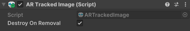 AR Tracked Image component