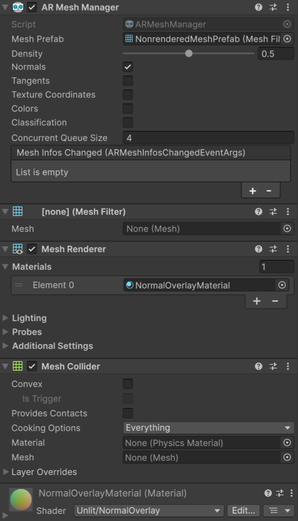 Mesh prefab example