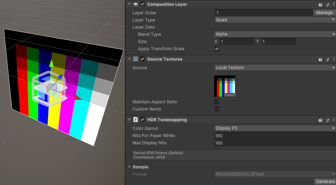 Sample texture image with Sample image generator.