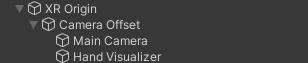 Scene graph containing XR Origin
