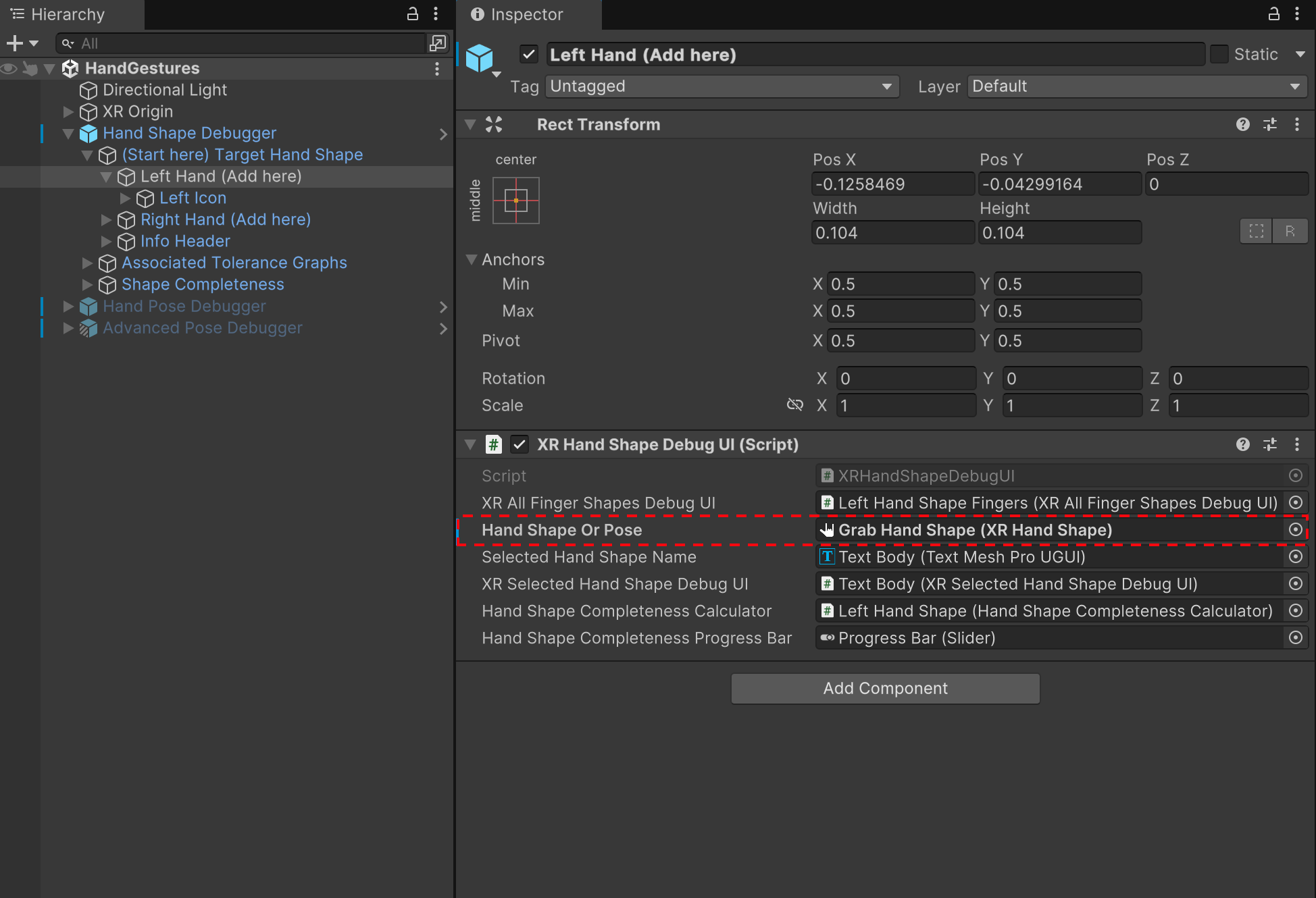The Hand Shape Debugger