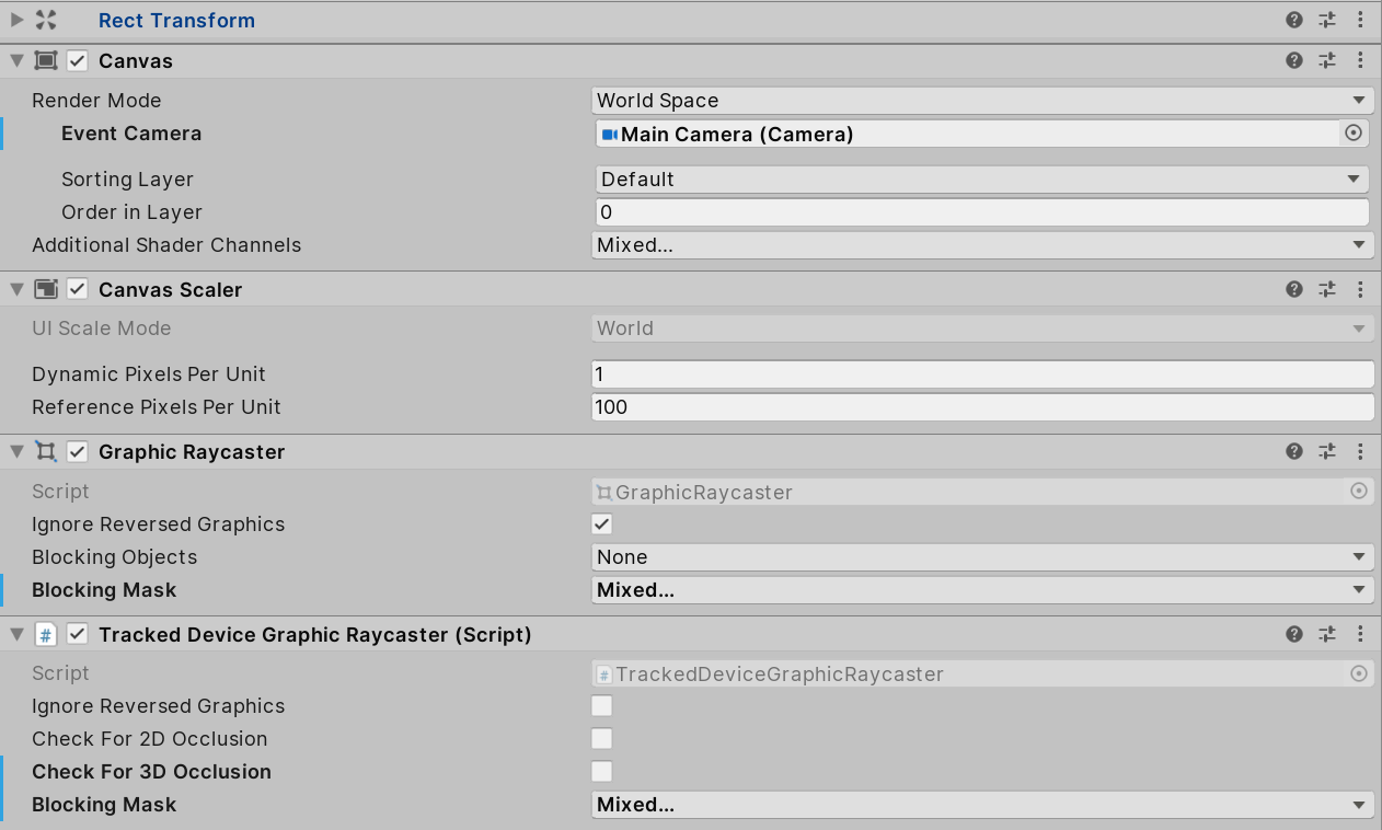 ui canvas setup