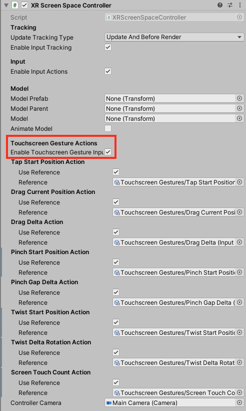 TouchscreenGestureInputController toggle