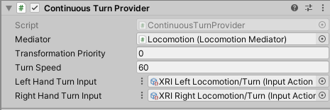 ContinuousTurnProvider component