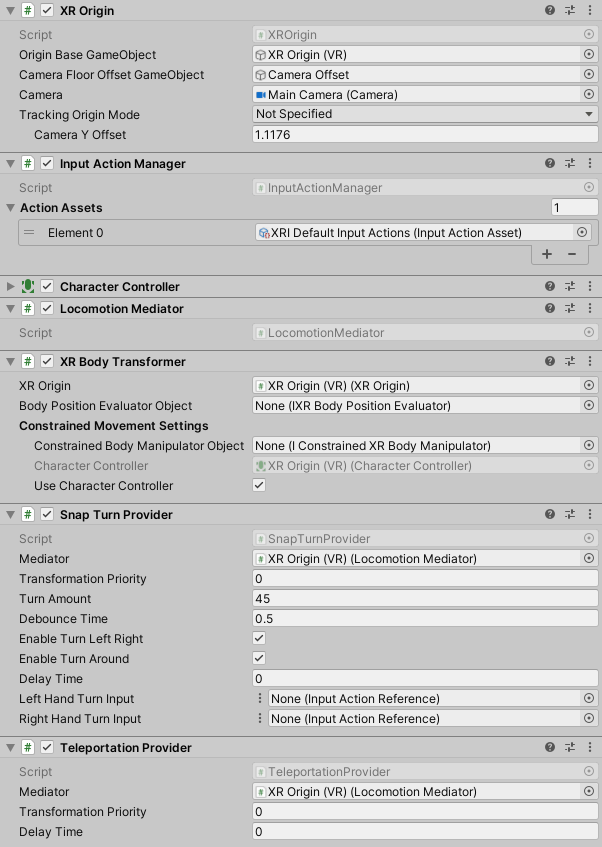 locomotion-setup-xr-rig-components