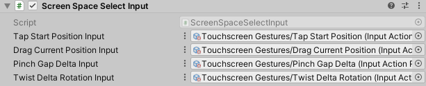 Screen Space Select Input component