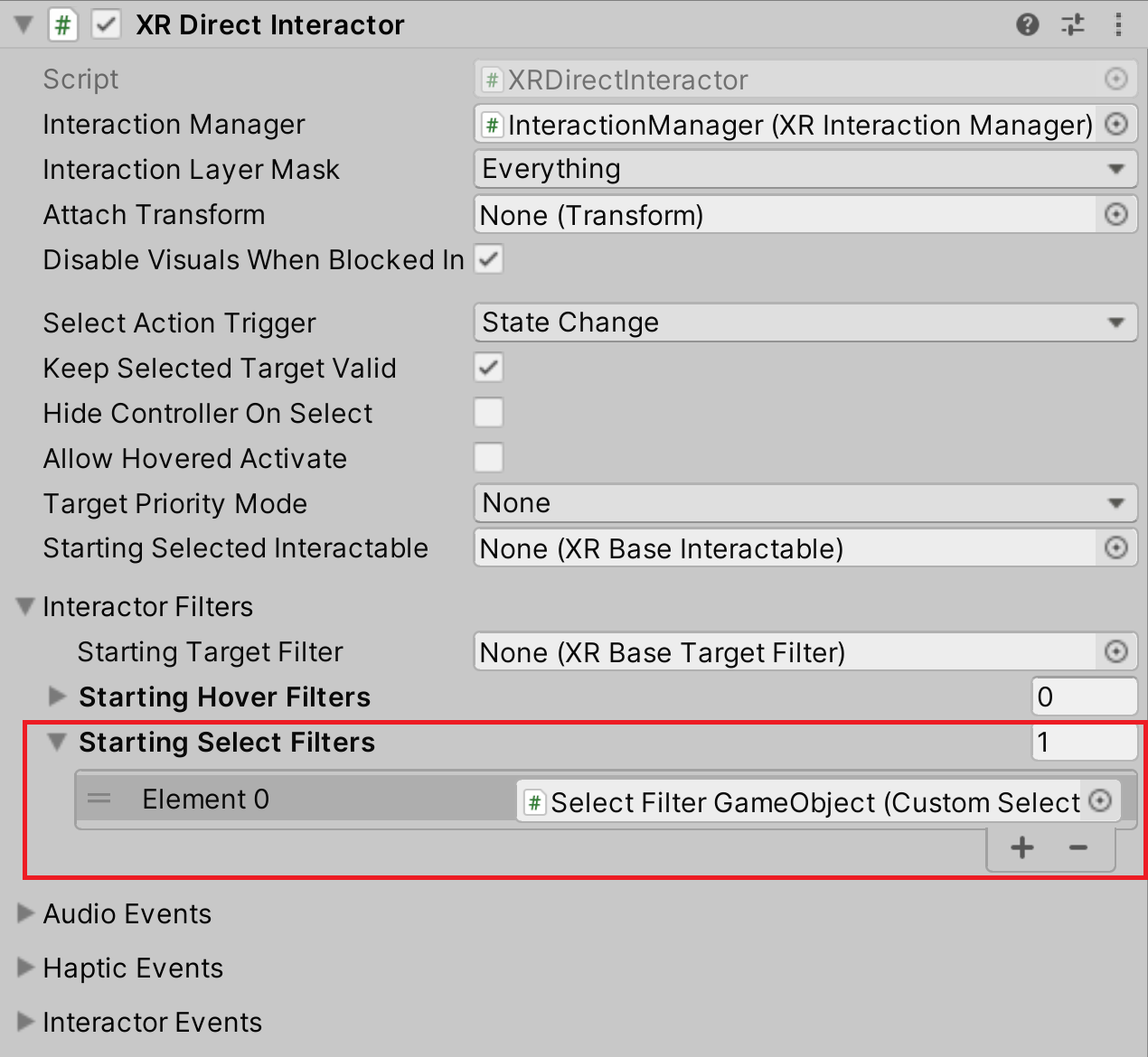 select-filter-setup