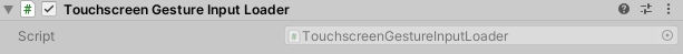Touchscreen Gesture Input Loader component