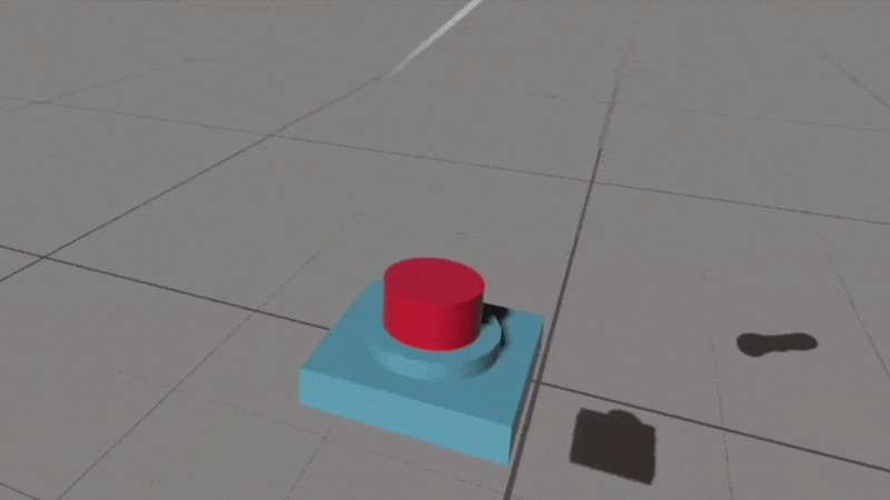 3D Poke interactable button example