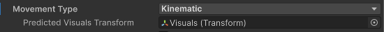 Kinematic movement type options