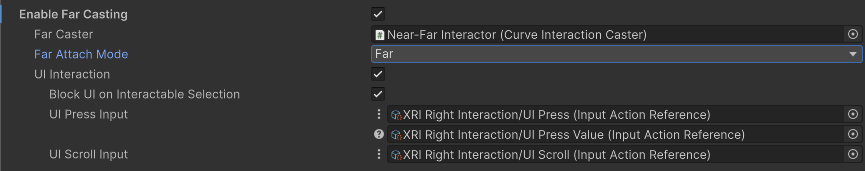 Far-casting options