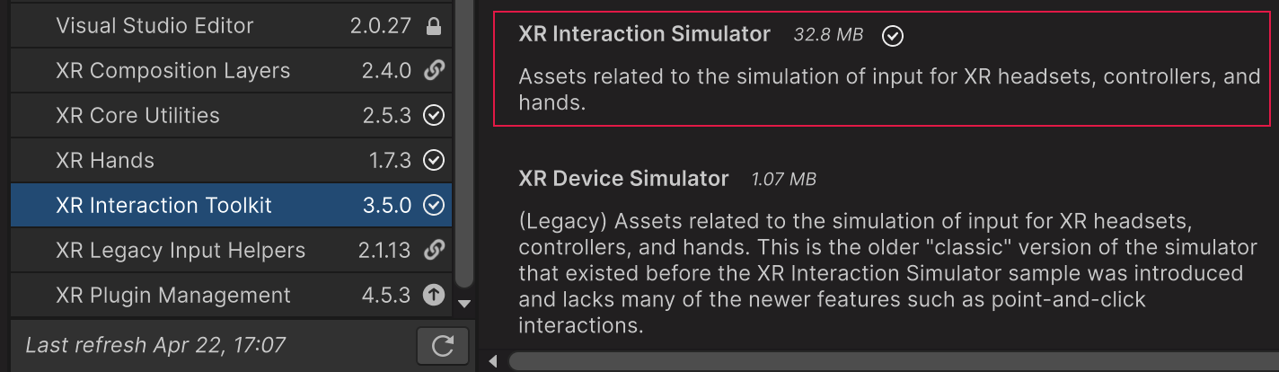 XR Interaction Simulator