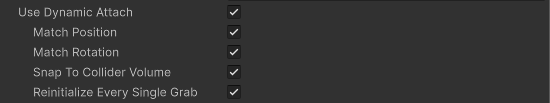 Dynamic attachment options