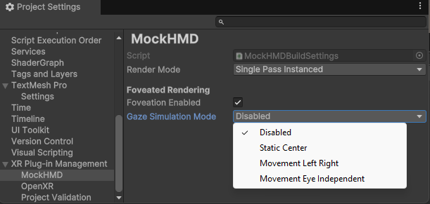 Gaze Simulation Mode