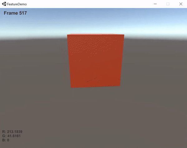 Cube with RGB data sent to the Client using ISerializationProxy