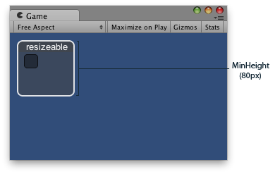 Unity Scripting API GUILayout.MinHeight