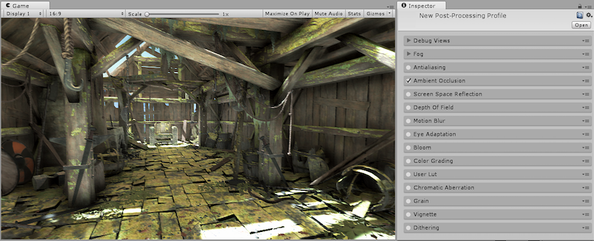 Scene with Ambient Occlusion.