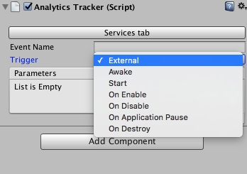 Anayltics Tracker Trigger