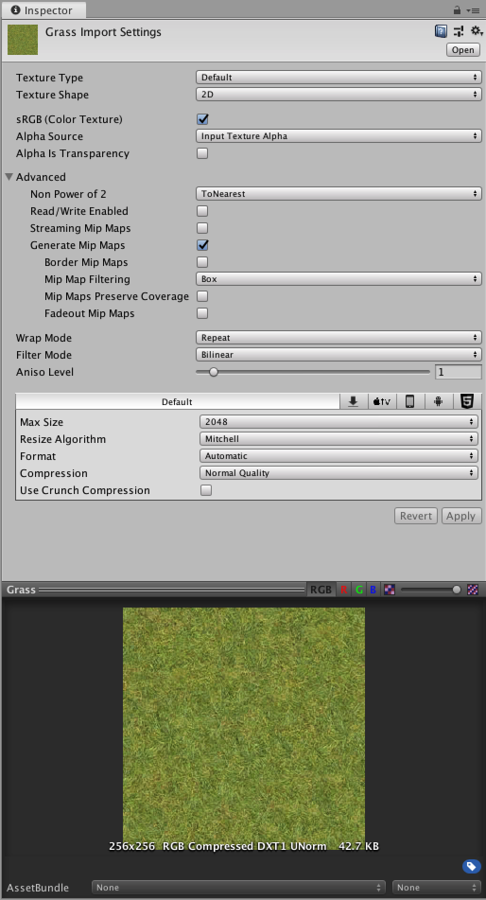 Textures Unity Manual