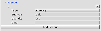 在 IAP Catalog GUI 中填写商品的 Payouts 字段