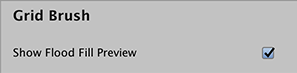 Preferences 窗口中的 Grid Brush 范围