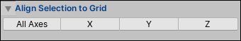 Grid and Snap 窗口的 Align Selection to Grid 部分