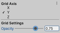 网格可见性下拉菜单下的 Grid Settings 部分