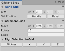 Grid and Snap 设置