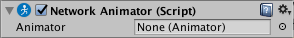 Inspector 窗口中的 Network Animator 组件