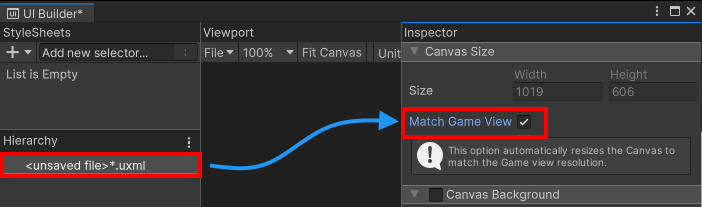 Enabling Match Game View