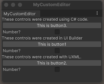 Custom Editor Window with three Controls