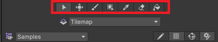 Tile Palette toolbar