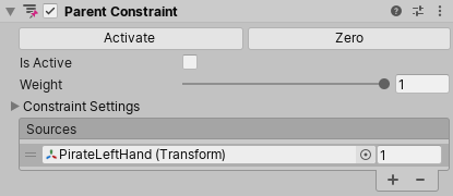 Parent Constraint 组件