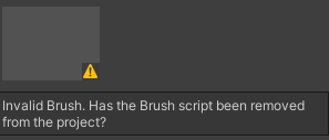 This message appears when a compatible Brush isnt present.