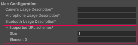 macOS 支持的 URL 方案设置。
