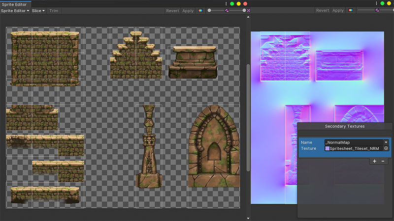 Tile Palette 窗口，用于编辑瓦片地图