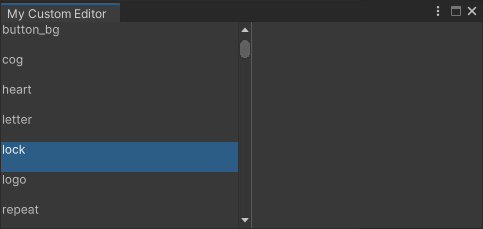 具有精灵名称的 ListView