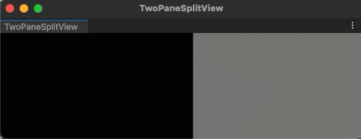 TwoPaneSplitView 示例