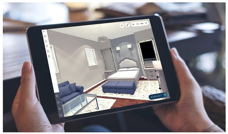 3D Room Designer 的前端内置原生 HTML 和 JavaScript 通过外部 Javascript 调用与 Unity Web 播放器通信