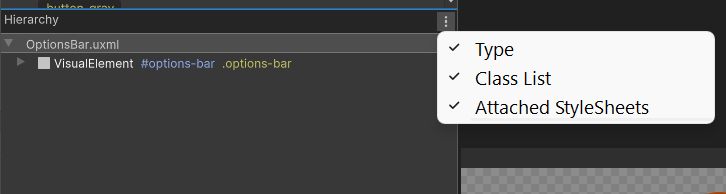 Filter for different selectors in the Hierarchy