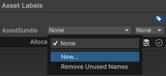 向 AssetBundle 添加标签。