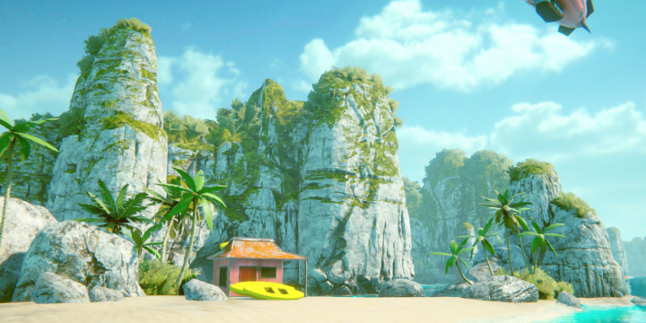 应用后期处理后的场景