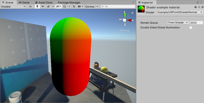 不使用压缩技术渲染法线