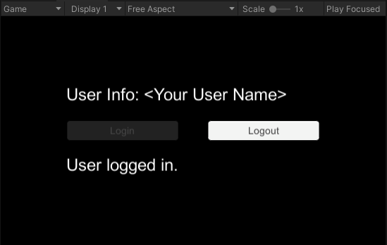 A logged in user