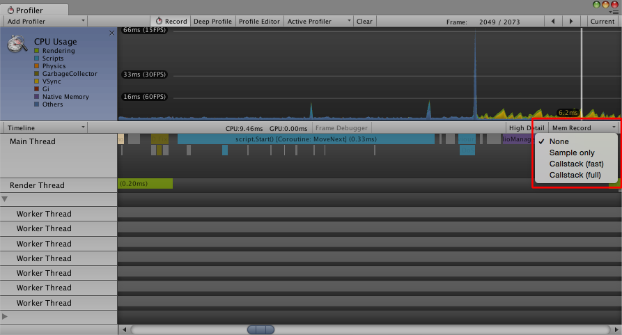 Selecting recording mode