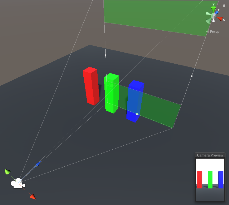 Gate Fit is set to Horizontal: Resolution gate aspect ratio is 0.66:1 (600 x 900 px). Film gate aspect ratio is 1.37:1 (16mm). The green areas indicate where Unity overscans the image in the Game view.