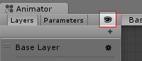 El icono para ocultar los Layers & Parameters