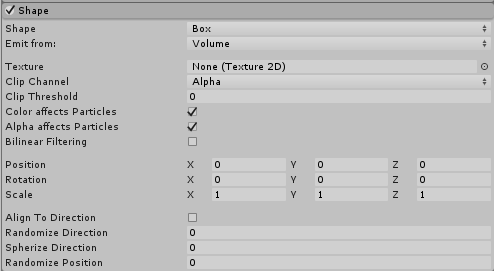 The shape module when set to Box mode