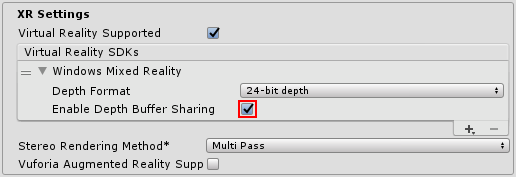 Enabling per-pixel reprojection on desktop hardware using immersive headsets