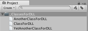 Un DLL doblado con las clases visibles